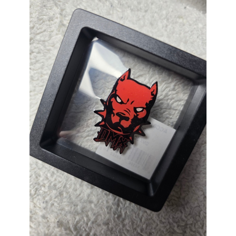 DMX Dog Pin Red Black Enamel Lapel Pin Hip Hop Rap Merch ACC01-PIN-239-NS